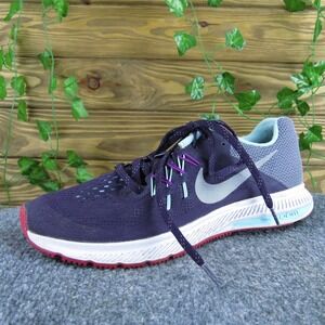 Nike Purple Athletic Shoes with Breathable Mesh and Stability Design
